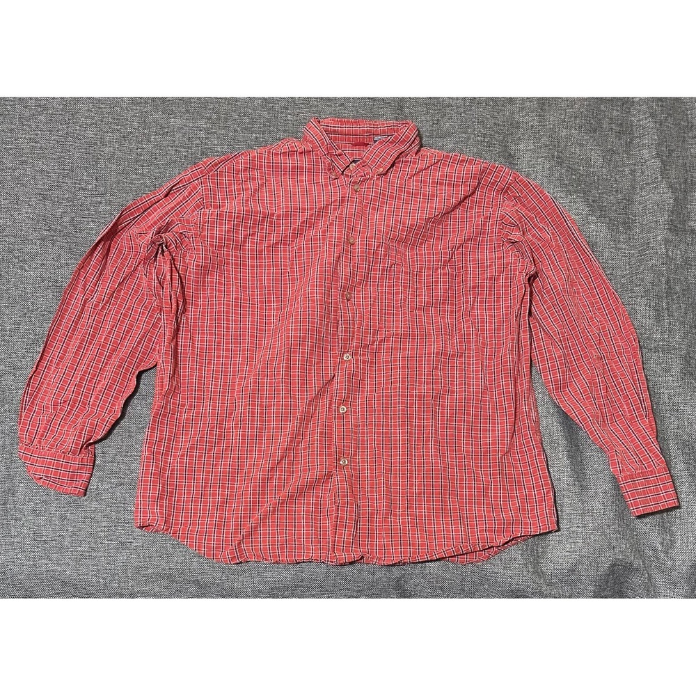 Izod Men's Size L Plaid Long Sleeve Shirt